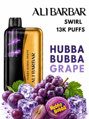 ALIBARBAR SWIRL - HUBBA BUBBA GRAPE - 13000 PUFFS